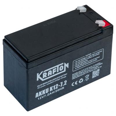 Krafton K12-7.2 szünetmentes akkumulátor, 12V, 7.2Ah